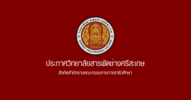 ประกาศวิทยาลัยสารพัดช่างศรีสะเกษ เรื่อง การแต่งกายของข้าราชการครูและบุคลากรทางการศึกษา ปีการศึกษา 2568